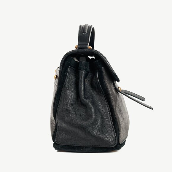 Yves Saint Laurent Small Muse Two Grey Leopard-Calf Hair 2-Way Top-Handle Bag - Picture 3 of 13